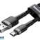 BASEUS Cafule Micro USB καλώδιο 2.4A 0.5m  CAMKLF AG1  γκρι   μαύρο εικόνα 1