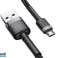 BASEUS Cafule Micro USB καλώδιο 2.4A 0.5m  CAMKLF AG1  γκρι   μαύρο εικόνα 2