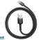 BASEUS Cafule Micro USB καλώδιο 2.4A 0.5m  CAMKLF AG1  γκρι   μαύρο εικόνα 3