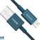 BASEUS USB Lightning kabel til iPhone Superior Series. 2.4A. 1m blå CALYS A03 billede 1