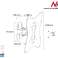 Universal TV or Monitor Mount Maclean  max VESA 200x200  23 50" 30kg  silver  MC 501A S image 4