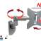 Support universel pour téléviseur ou moniteur Maclean  max VESA 200x200  23 50&quot;  30 kg  argent  MC 503A S photo 2