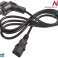 Strømkabel Maclean 3 pin IEC C13 EU-kontakt 1.5m MCTV 691 bilde 2