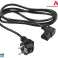 MCTV 802 42166 Cable de alimentación angular 3 pines 1,5m enchufe UE fotografía 4