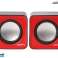 AC870 R 43397 Haut-parleurs d'ordinateur 6W USB Rouge&Noir photo 1