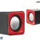 AC870 R 43397 Haut-parleurs d'ordinateur 6W USB Rouge&Noir photo 2