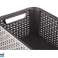 Cesta com tampa Curver Rattan Style L marrom escuro foto 4