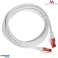 MCTV 303 W 47278 UTP cat6 patchcord kablosu fiş-fiş 3m beyaz fotoğraf 1