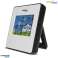 Weerstation Klok Maan Fase Kalender GroenBlauw GB148W wit foto 1