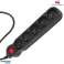 Multiprise Maclean. rallonge 5 prises. noire. 2300W. 3m. MCE184 photo 1