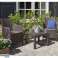 Ensemble de meubles de jardin Rosario Balcon marron photo 6