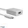 Adaptér USB Typ C Maclean HDMI 1080p 4k 30Hz HDCP 2.2 Kovové puzdro MCTV 841 fotka 1