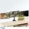 Bureauhouder voor 3 LCD-monitoren Maclean. VESA 75x75 en 100x100. 2x USB 3.0. 17 27". 3x7kg. MC 811 foto 1