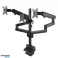 Bureauhouder voor 3 LCD-monitoren Maclean. VESA 75x75 en 100x100. 2x USB 3.0. 17 27". 3x7kg. MC 811 foto 3