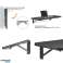 Folding Wall Shelf Bracket Maclean. min 400mm. max 800mm. max 50kg. MC 876 image 3