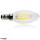 LED lemputė Maclean Filament E14 6W 230V WW šilta balta 3000K 806lm Retro edison dekoratyvinė žvakė C35 MCE286 nuotrauka 2