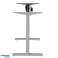 Bureau électrique réglage de hauteur Ergo Office max hauteur 123 cm max 70 kg sans plateau de travail pour travail debout assis gris ER 403G photo 2
