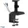 Desk Mount for Three Monitors Black Ergo Office. image 4