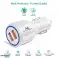 Cargador de coche Maclean. Qualcomm Quick Charge. QC 3.0 5V/3A. 9V/1.8A. 12V/1.6A. Toma 5V/3.1A. Blanco. MCE478 W fotografía 1