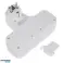 Maclean quadruple socket with switch and stabilizing foot type schuko 2x2.5A 2x16A MCE224G image 5