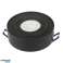 Spot LED encastré Maclean SPOT pour MR16/GU10 noir 94x32mm rond aluminium MCE462 B photo 1