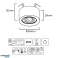 Spot LED encastré Maclean SPOT pour MR16/GU10 noir 94x32mm rond aluminium MCE462 B photo 6