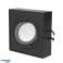 Вграден LED профил Maclean SPOT за MR16/GU10 черен 94x94x32mm квадратен алуминиев MCE464 B картина 2
