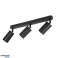 Lámpara de pared y techo Maclean  puntual  móvil  de aluminio  3xGU10  55x100mm  negro mate  MCE453 B fotografía 1