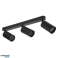 Lámpara de pared y techo Maclean  puntual  móvil  de aluminio  3xGU10  55x100mm  negro mate  MCE453 B fotografía 3