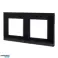 Doppelte Glasrahmen Maclean schwarz 157x86mm MCE729B Bild 1