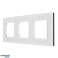 Glasrahmen Maclean dreifach weiß 228x86mm MCE731W Bild 1