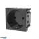 Type F Stopcontact Duitse Maclean, Geschikt voor Glazen Frames Zwart MCE719B foto 1