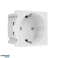 Prise de type F allemande Maclean, compatible avec des cadres en verre, blanche MCE719W photo 1
