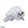 Angled plug 230V with Maclean earthing. UNISCHUKO. 16A. 250V. white. universal plug. MCE330 image 2