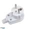 Angled plug 230V with Maclean earthing. UNISCHUKO. 16A. 250V. white. universal plug. MCE330 image 3