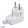 Angled plug 230V with Maclean earthing. UNISCHUKO. 16A. 250V. white. universal plug. MCE330 image 5