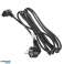 Maclean Stromkabel gewinkelt 3-polig EU Stecker 3m MCTV 854 Bild 4