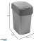 Lixeira Curver Flip 25L Prata foto 3