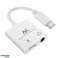 Adapter USB Type C 3 5mm mini jack met Power Delivery PD 30W Maclean MCTV 848 foto 2