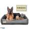 Microfiber Hondenbed 40x30 / 55x45 cm grijs-zwart foto 3