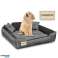 Microfiber Hondenbed 40x30 / 55x45 cm grijs-zwart foto 4