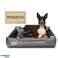 Microfiber Hondenbed 40x30 / 55x45 cm grijs-zwart foto 5