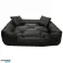 Cama para perro ECCO 100x80 / 115x95 cm negra fotografía 3