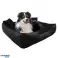 Cama para perro ECCO 100x80 / 115x95 cm negra fotografía 5