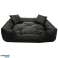 Ліжко для собаки ECCO 115x90 / 130x105 см чорне зображення 3