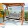 Ensemble de jardin gris 150x60x50cm 2 coussins 42x42 cm photo 3