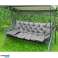 Ensemble de jardin gris 150x60x50cm 2 coussins 42x42 cm photo 4