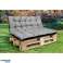 Garden cushion for pallets grey 120x80 cm image 6