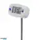 Food thermometer/probe. GreenBlue. probe length 15cm. Temp range  50 degrees Celsius to 300 degrees Celsius. accuracy 0.1 deg C. GB382 image 3