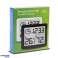 Termometer/hygrometer med klokke funksjon. GreenBlue. hvit. GB384W bilde 3